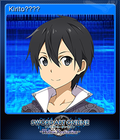 Sword Art Online - Hollow Realization - Steam Trading Card 001 - Kirito