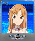 Sword Art Online - Hollow Realization - Steam Trading Card 002 Foil - Asuna