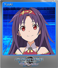 Sword Art Online - Hollow Realization - Steam Trading Card 004 Foil - Yuuki