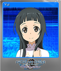 Sword Art Online - Hollow Realization - Steam Trading Card 006 Foil - Yui