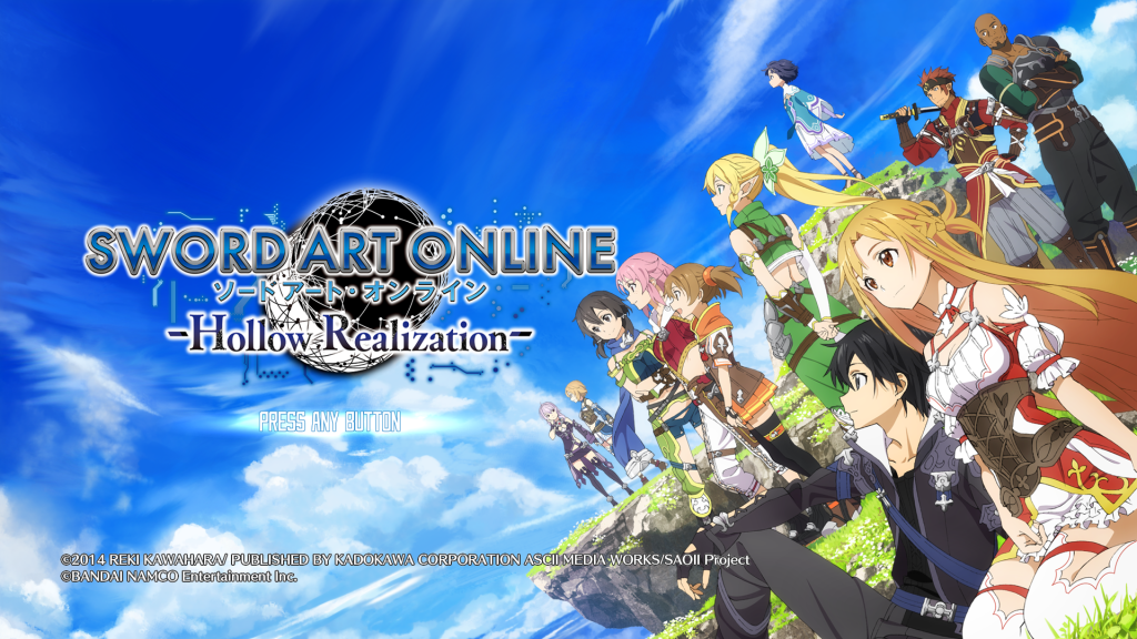 Sword Art Online: Hollow Realization Title Screen